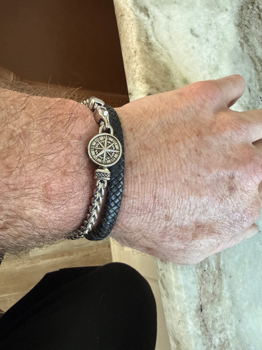 Customer photo review of Compass Urn Bracelet