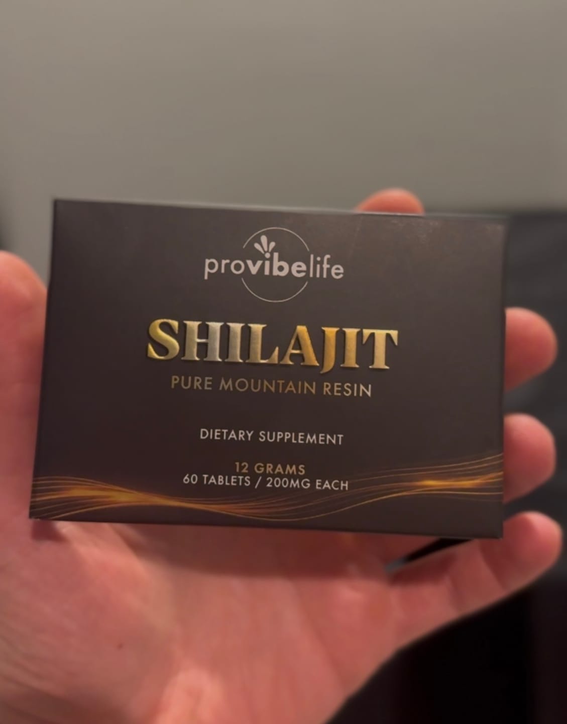 Customer photo review of Shilajit Resin Tablets