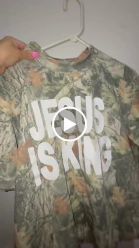 Customer video review of Pre-Order Jesus Is King Premium Tee