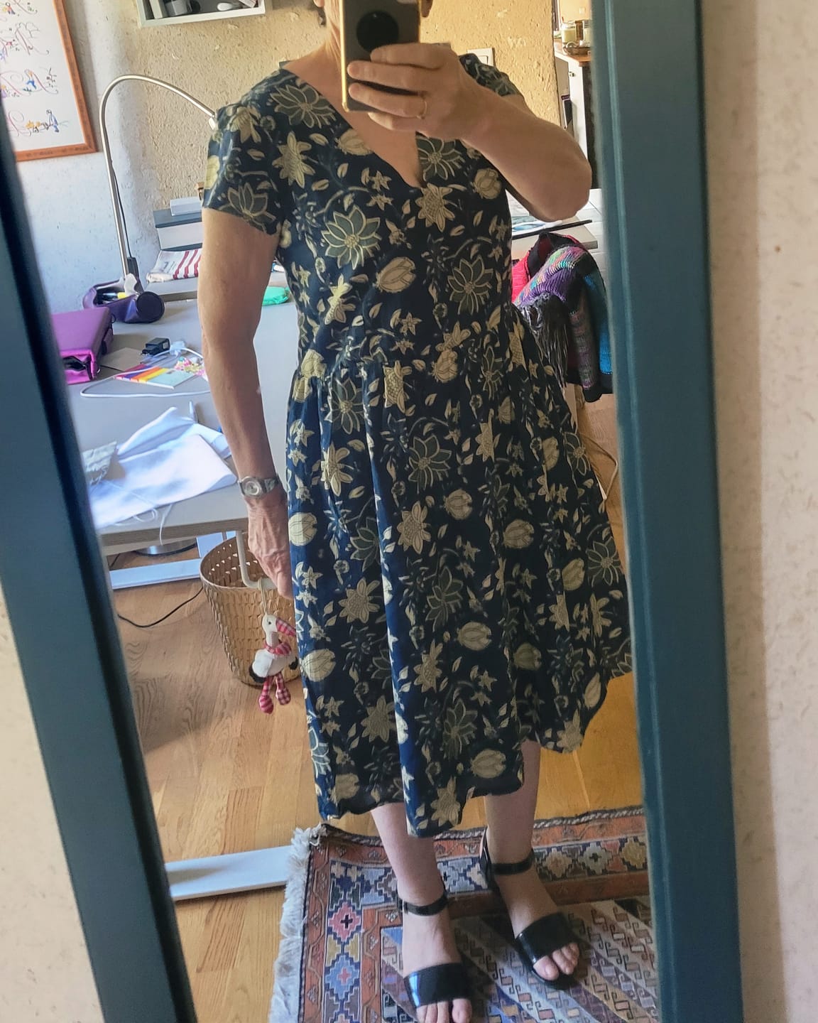 Customer photo review of Robe Anastasia midi voile de coton Neela