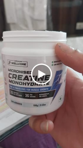 Customer video review of Wellcore - Micronised Creatine Monohydrate (100g, 33 Servings)