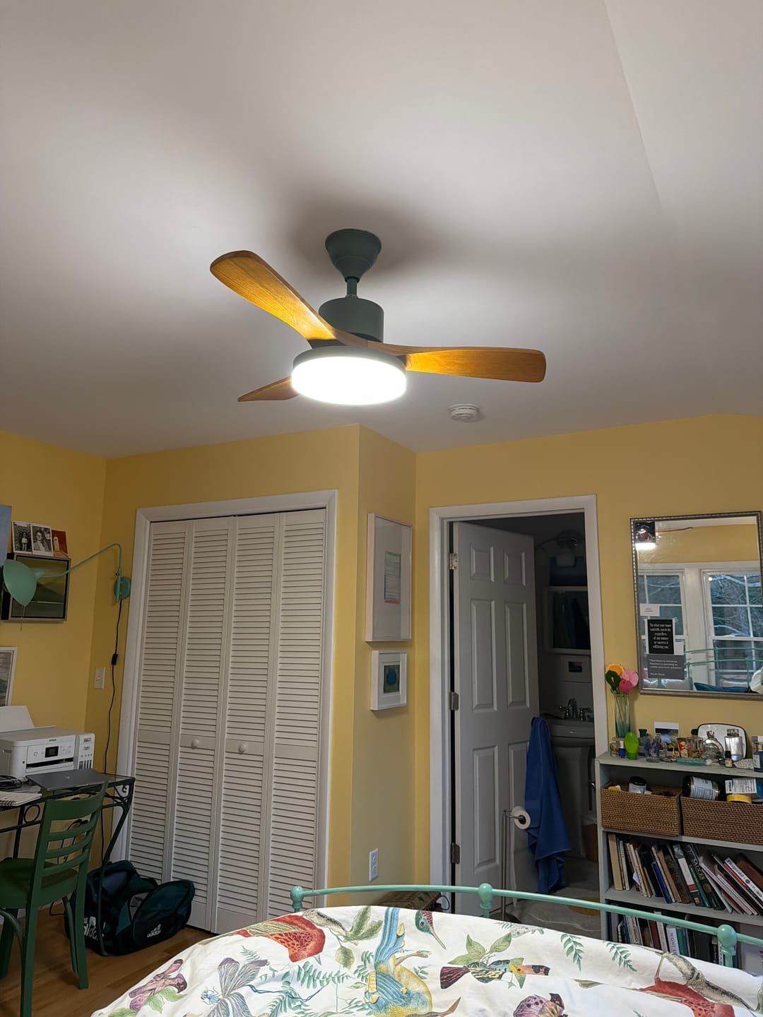 Customer photo review of WOMO Scandi Reversible Ceiling Fan with Light-WM5002