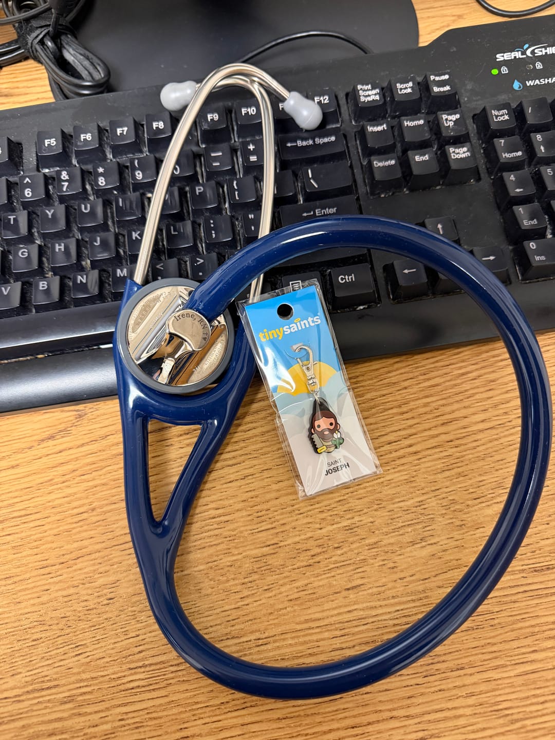Customer photo review of Littmann Master Cardiology Stethoscope: Navy Blue 2164