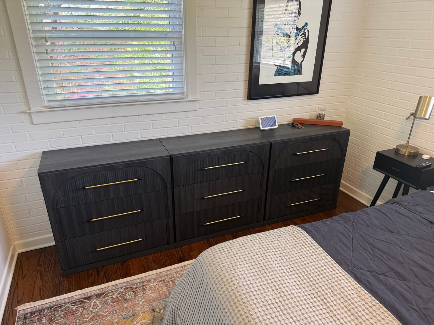 Customer photo review of Jagger Fluted 3-Drawer Dressers (3-Piece)