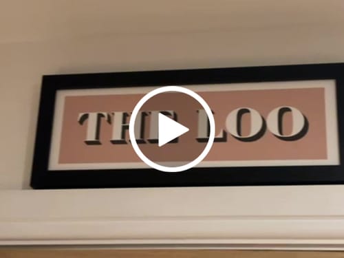 Customer video review of The Loo Framed Print