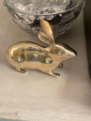 Customer photo review of Golden Rabbit Brass Idol – Auspicious Vastu Remedy for Wealth Attraction & Prosperity | Ideal for North Direction, Office Desk & Home Entrance | 13 x 4.5 x 11.5 cm | 670 g
