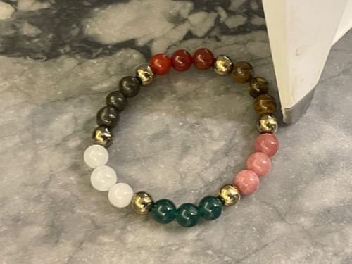 Customer photo review of Dhan Vriddhi Crystal Bracelet – Vastu Remedy for Wealth Attraction | Prosperity Energy Activator | 8 mm Beads