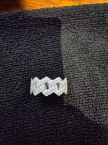 Customer photo review of GL High Jewelry VVS Moissanite Ring Men's Rock Diamond Hip Hop Ring