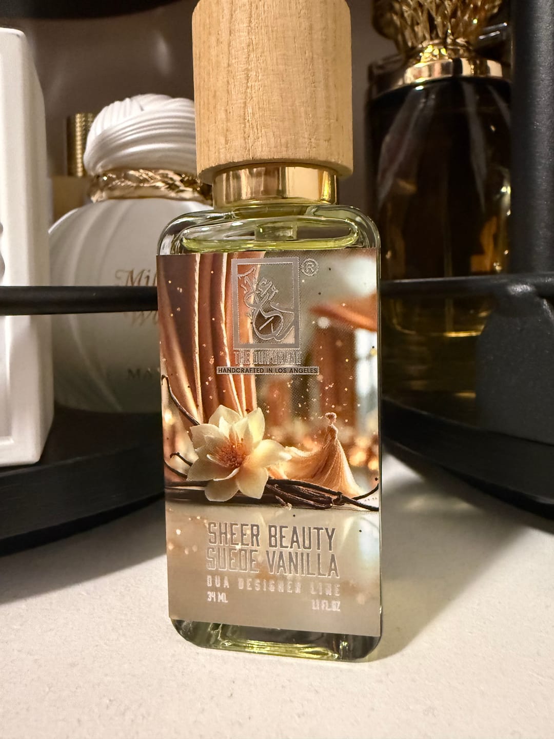 Customer photo review of Sheer Beauty Suede Vanilla