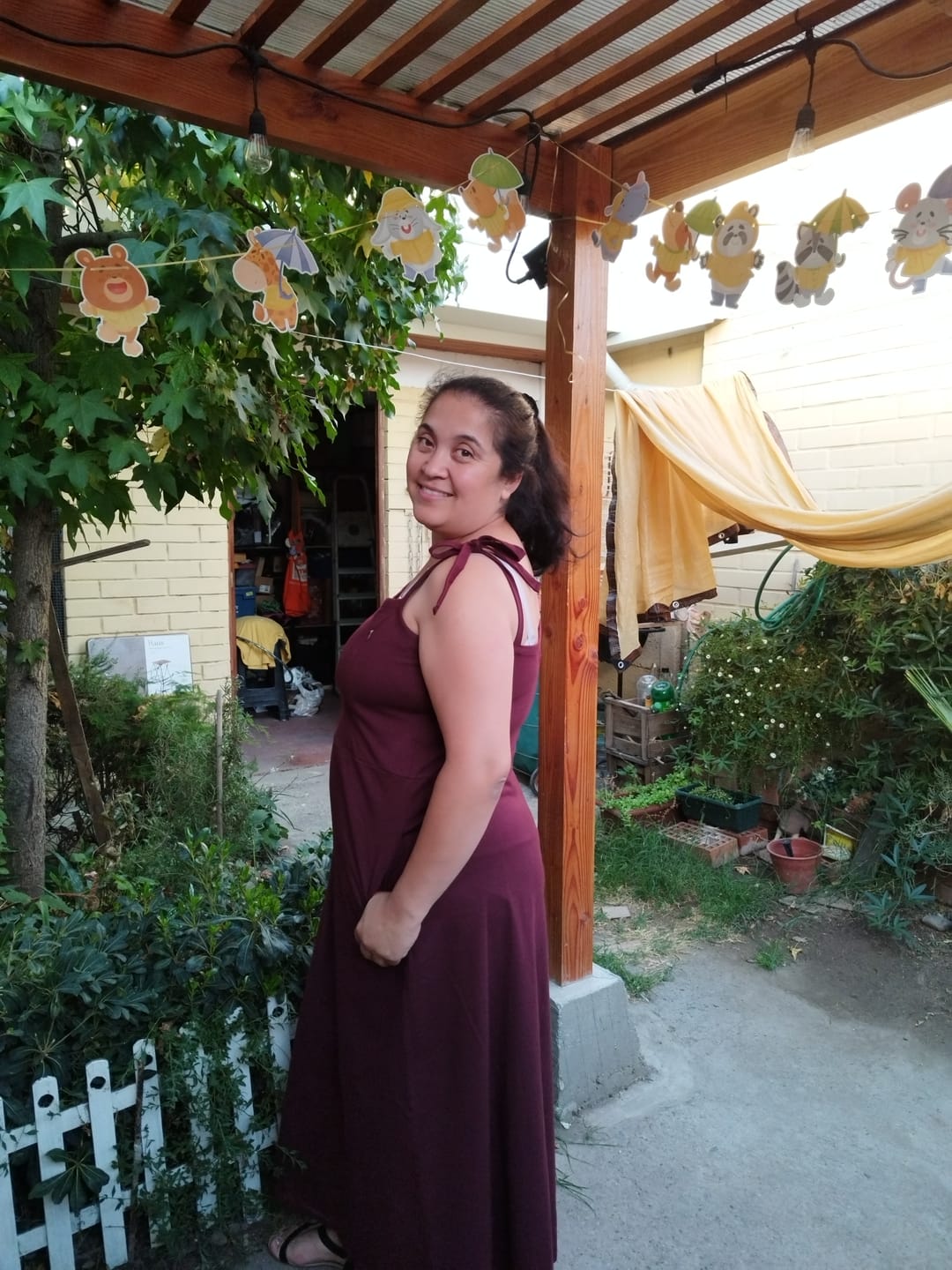 Customer photo review of Vestido de Lactancia Sofia