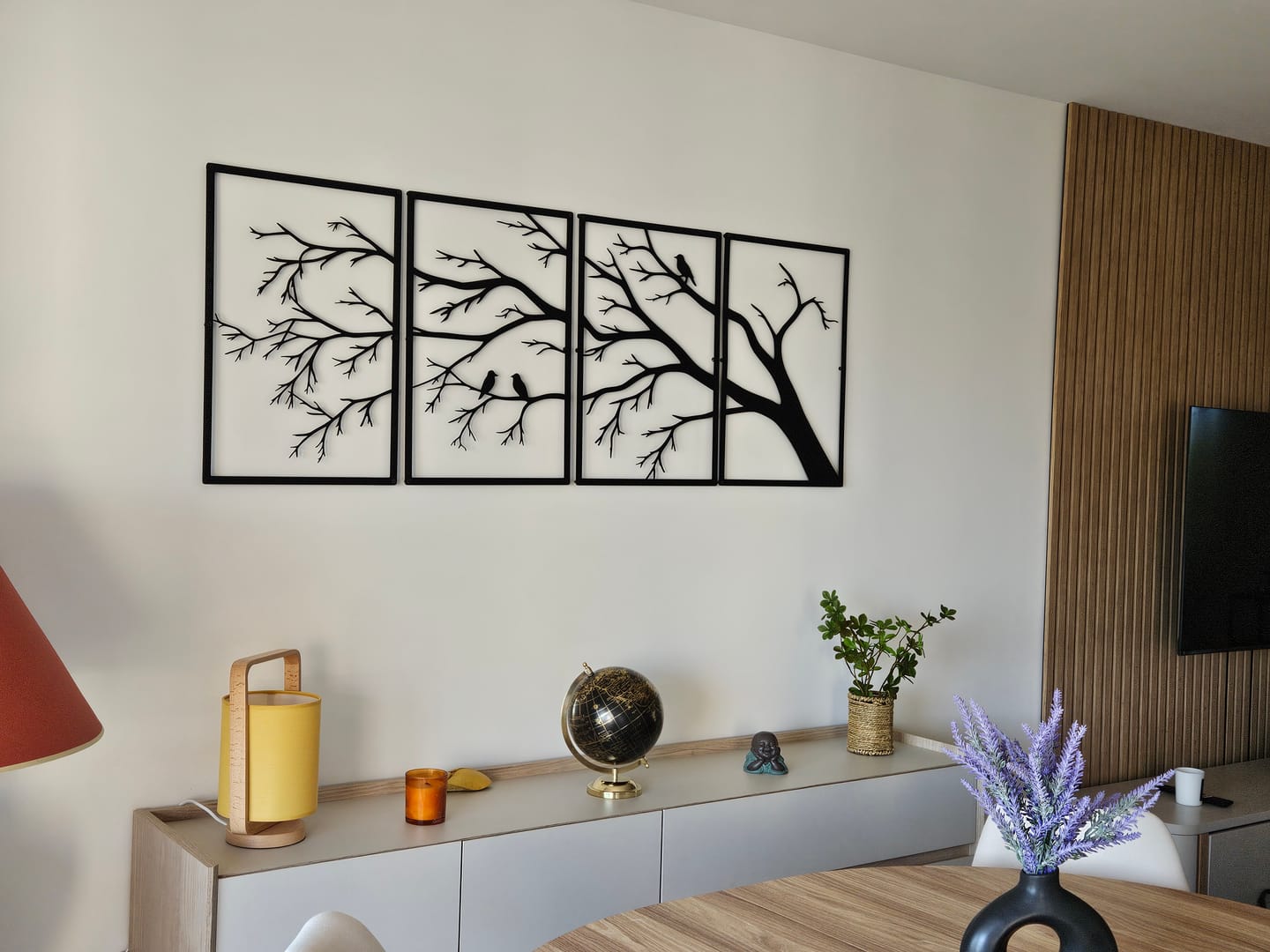 Customer photo review of Décoration Murale en Métal - Quadra Branches