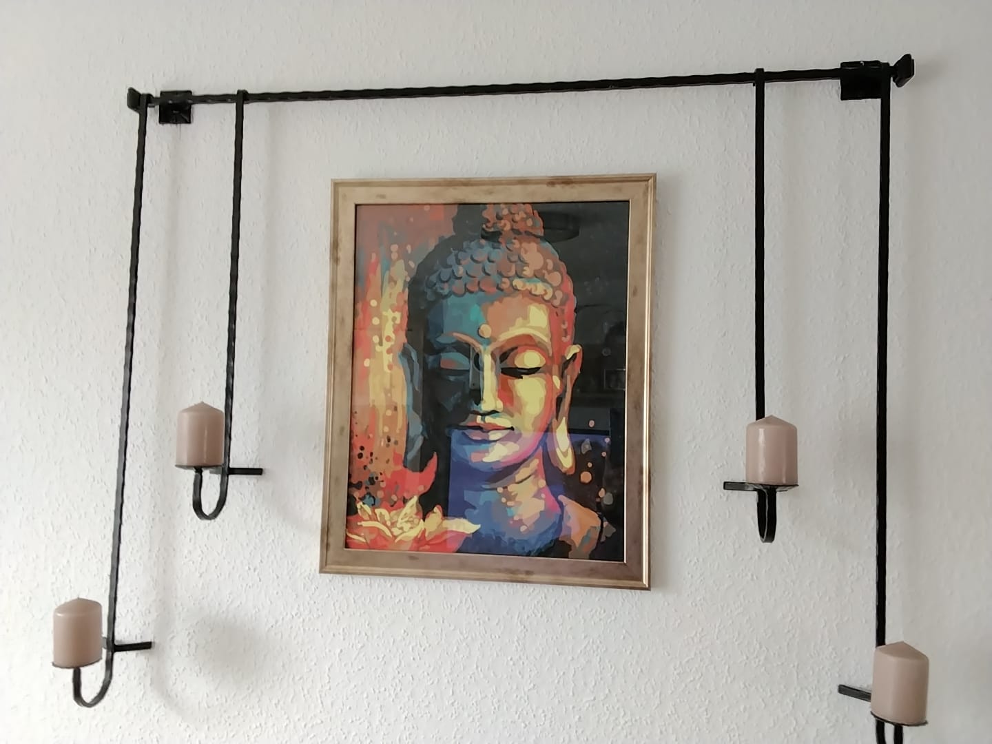 Customer photo review of Malen nach Zahlen - Buddha mit Blume
