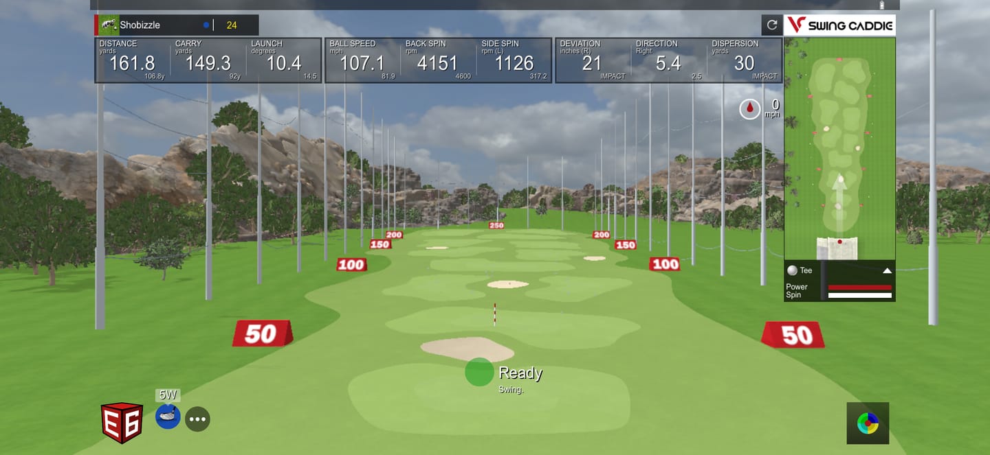 Customer photo review of Swing Caddie SC4 PRO Golf Launch Monitor + Driving Range Simulator (Refurbished)