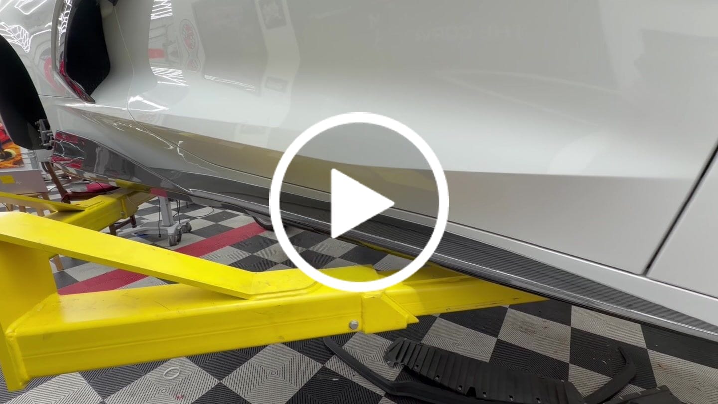 Customer video review of Corvette C8 Stingray Front Splitter & Side Skirts [5VM Package]