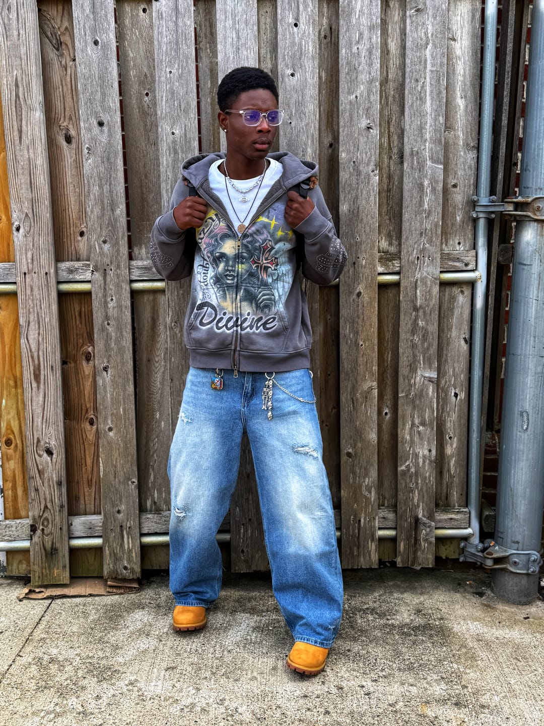 Customer photo review of Angelic Glow Hoodie-338