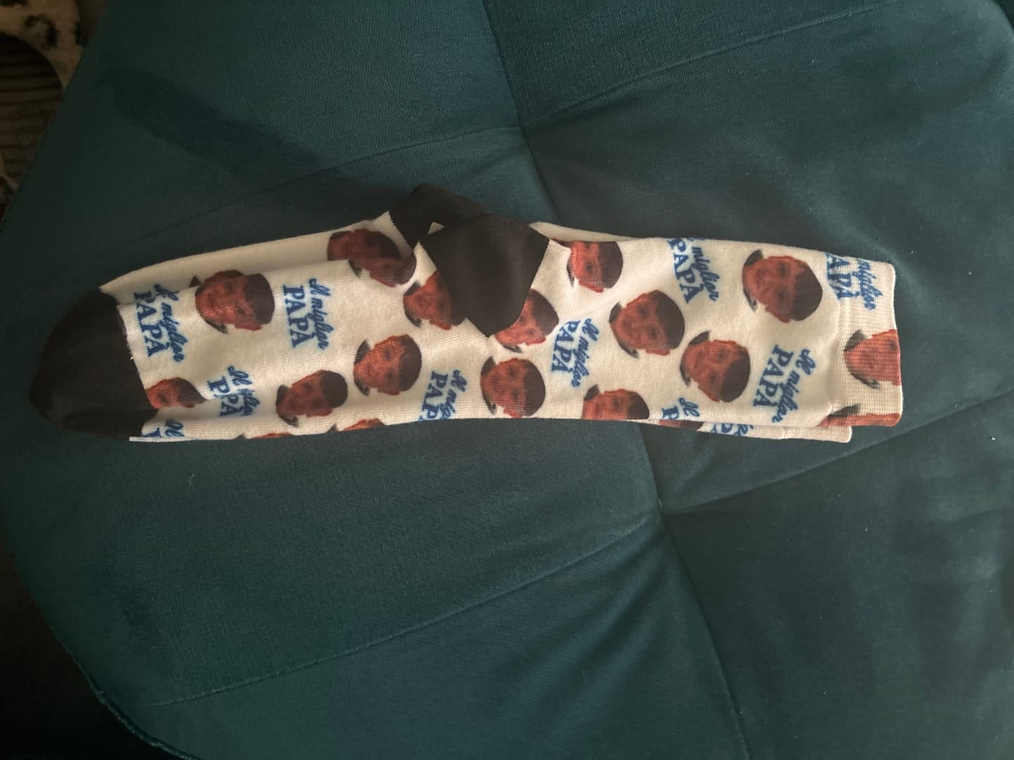 Customer photo review of Il miglior Papà - Calzini personalizzati per genitori