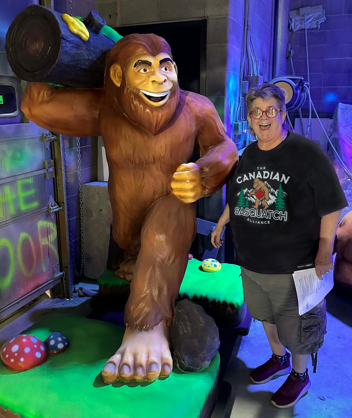 Customer photo review of Canadian Sasquatch Alliance T-shirt