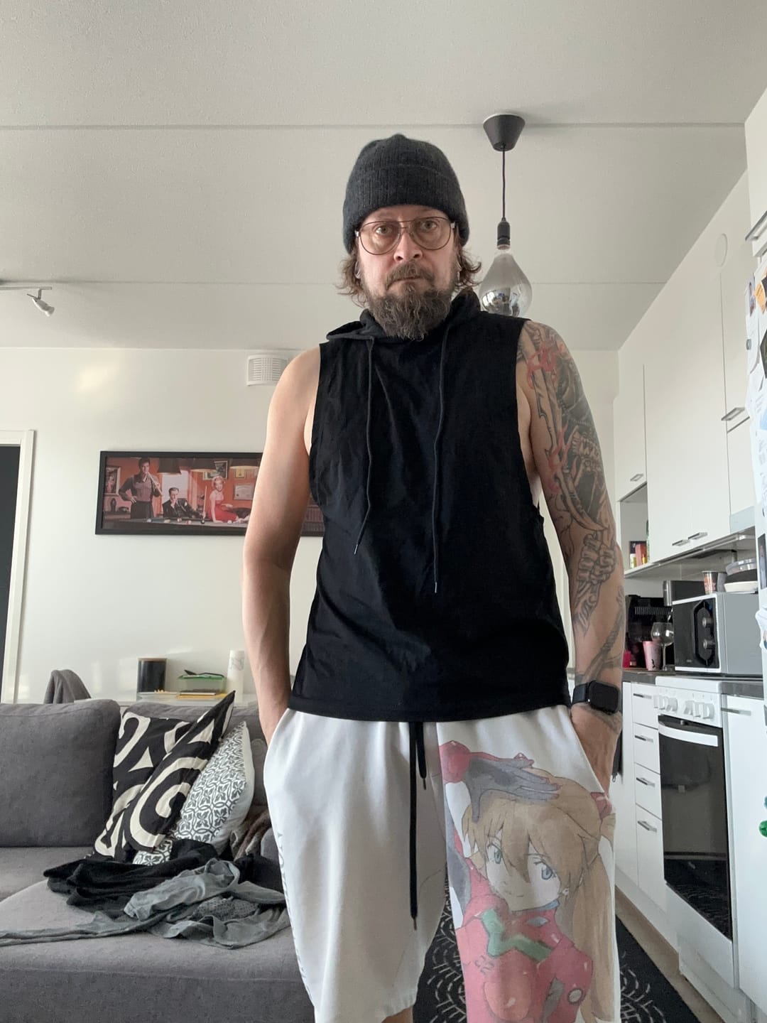Customer photo review of Gymfit Lyft Off-Sleve Hoodie