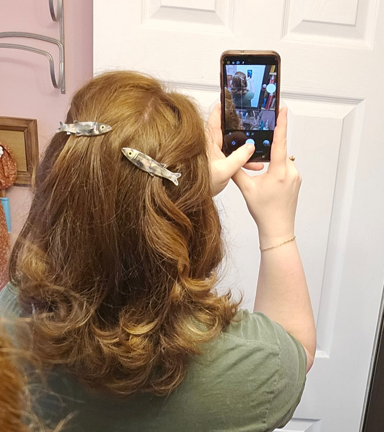 Customer photo review of Sardine Alligator Hair Clip Set