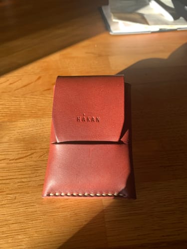 Customer photo review of Slimmad plånbok i äkta läder