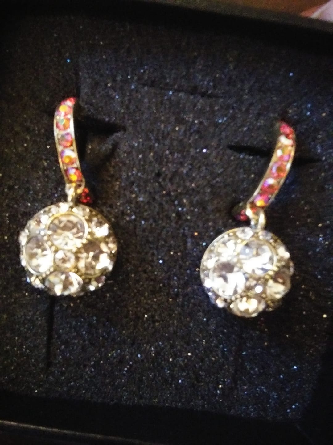 Customer photo review of Heidi Daus®"Classic Cuties" Crystal Drop Earrings