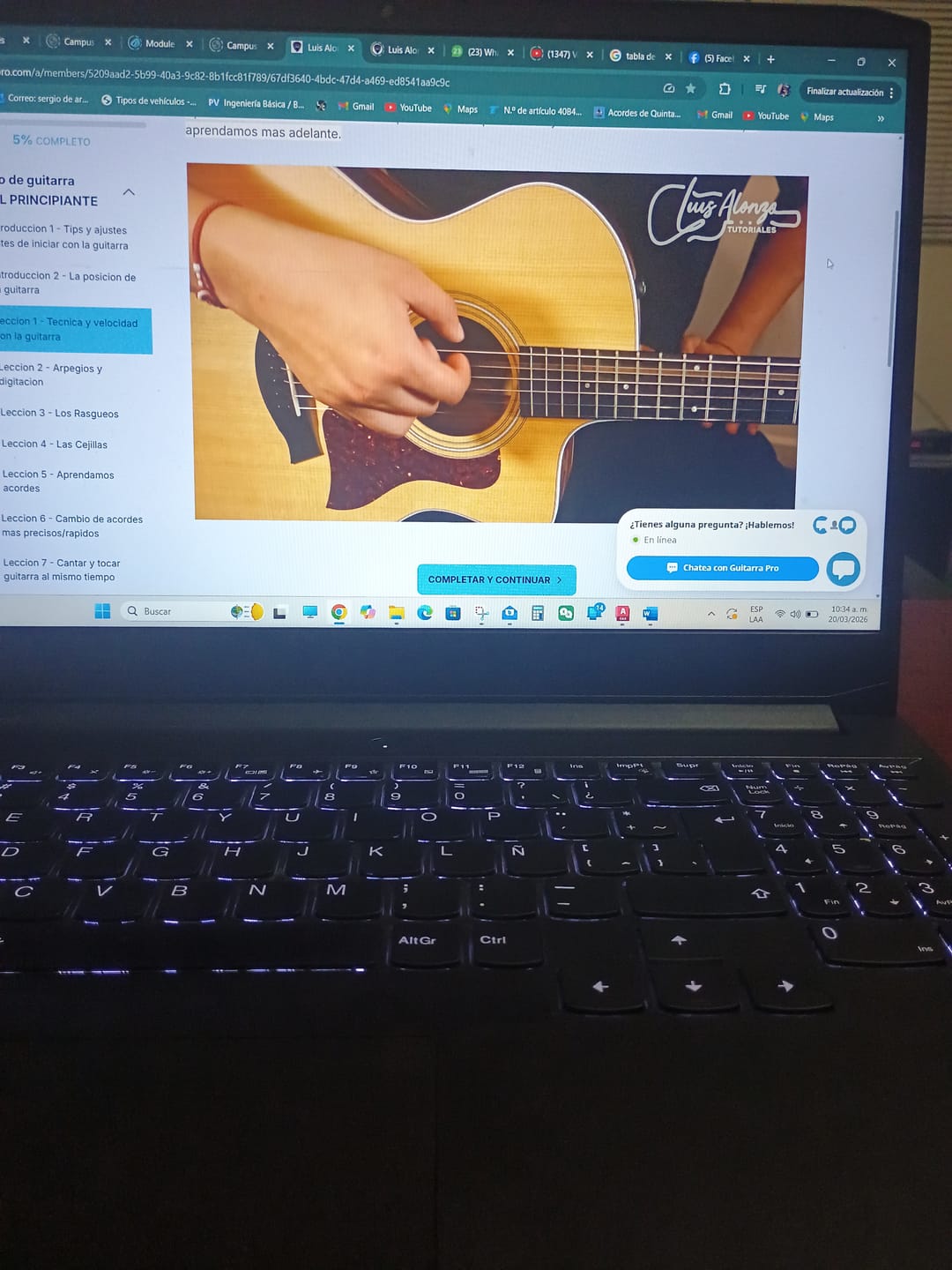 Customer photo review of Curso de guitarra para aprender a tocar desde CERO