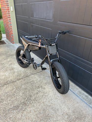 Customer photo review of Custom Seat Cover: Super73 Z Series