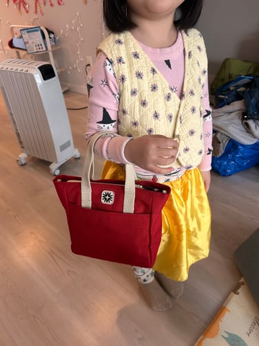 Customer photo review of Tiny Tote Red