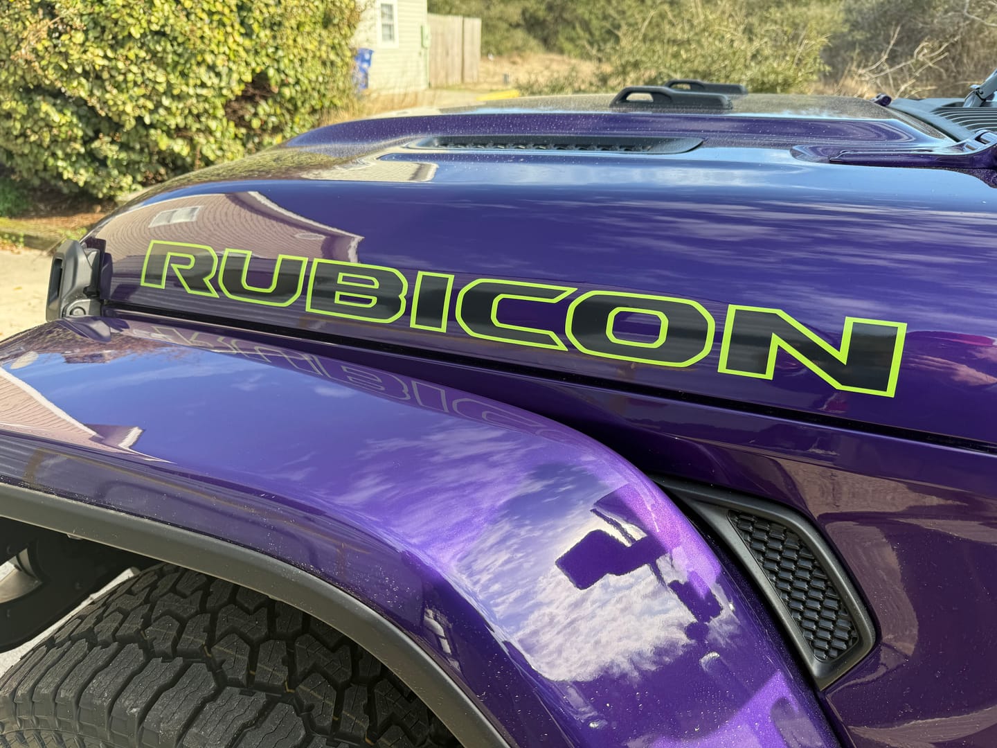 Customer photo review of Rubicon Hood Lettering - Colored Outline