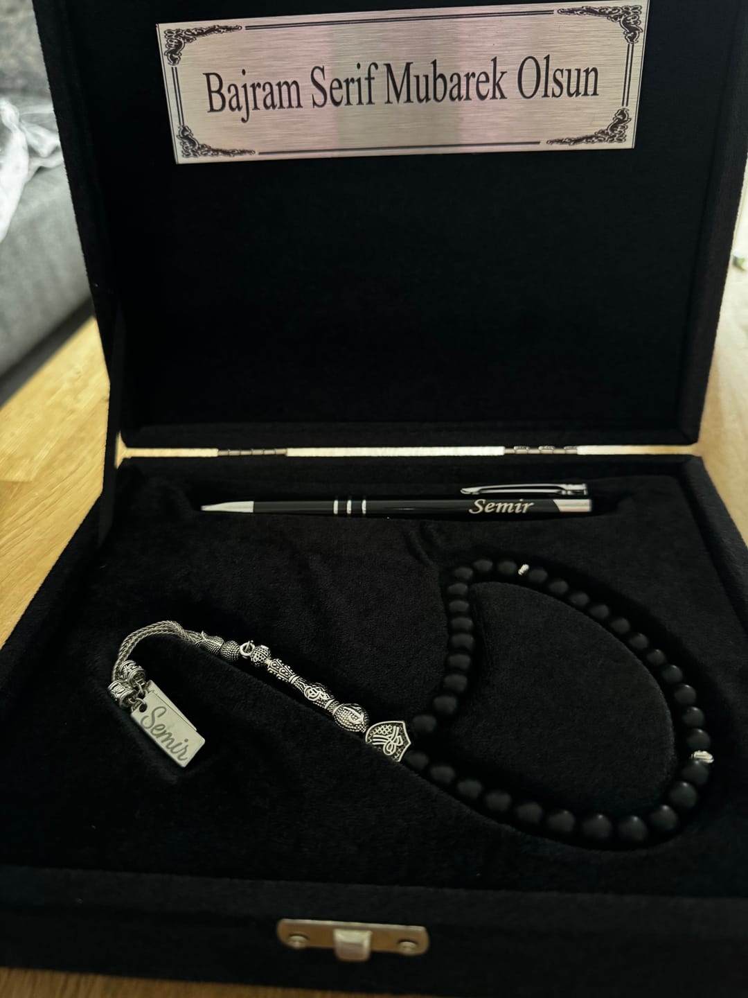 Customer photo review of Tesbih Set für Männer mit Gravur Gebetskette