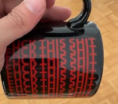 Customer photo review of F*ck This Sh*t Kupa Siyah