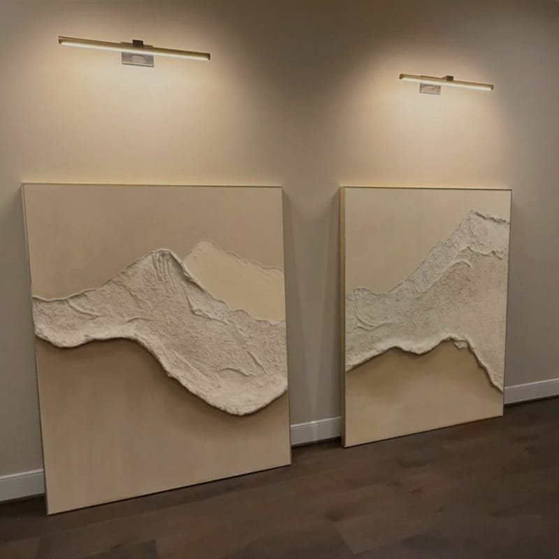 Customer photo review of Ocean Abstract Textured Wall Art Set of 2 #OP041