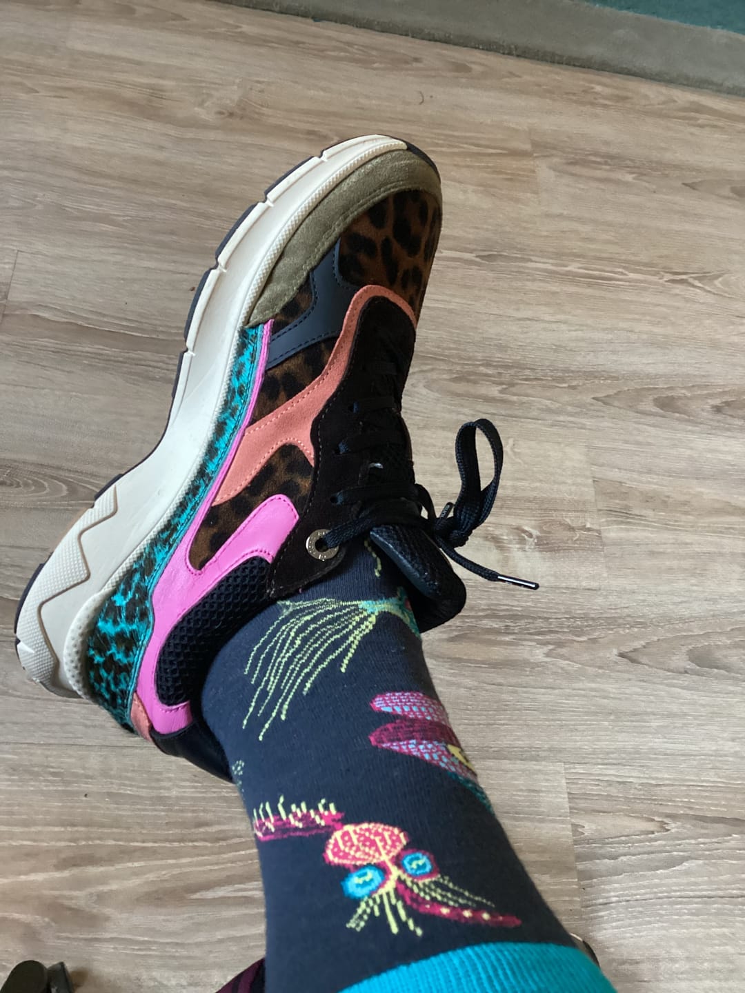 Customer photo review of Hiking socks - Stripes