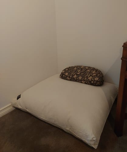 Customer photo review of Meditation Cushion -  Purity Zabuton