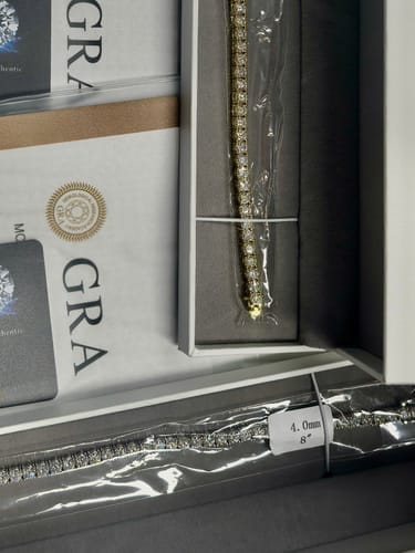 Customer photo review of GL 2MM 3MM 4MM 5MM 6.5MM Moissanite Diamond Tennis Chain Bracelet