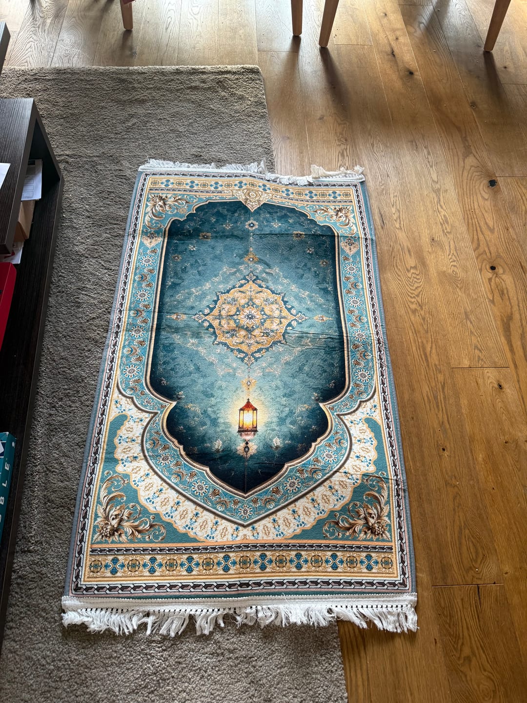 Customer photo review of Verde Mehrab Padded Prayer Mat