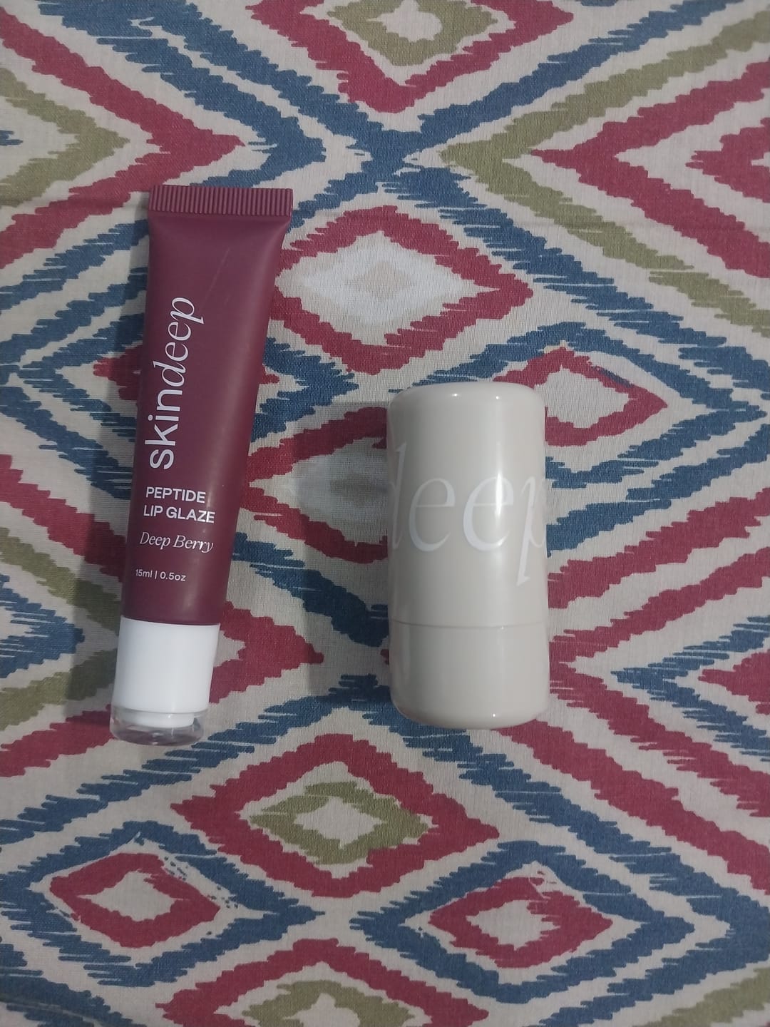 Customer photo review of Lip Glaze+Velvet Flush Duo