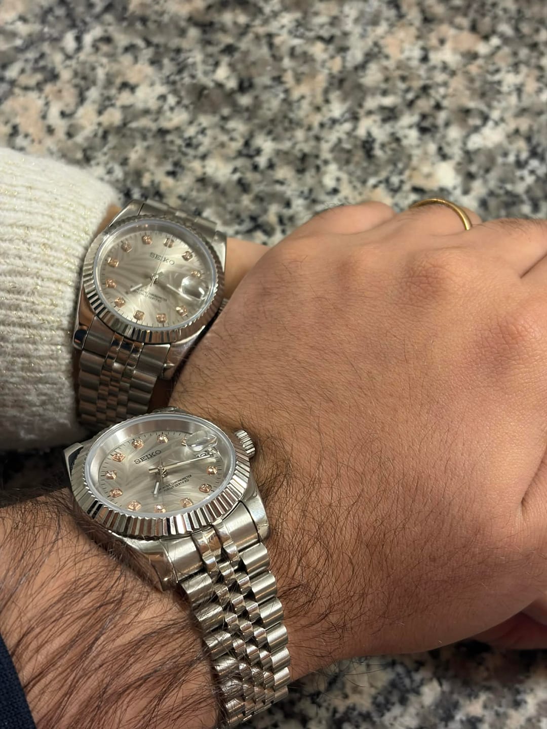 Customer photo review of Custom Seiko 'Palm Tree'