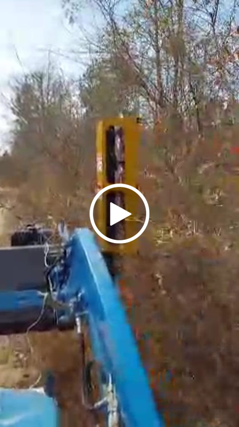Customer video review of LimbShark Tree Trimming Cutter | 4-Blade Rotary System | Cuts Up to 3" Limb Diameter | Gas-Powered & Hydraulic Options | 8–30 GPM & 6.5–8 HP | Fits Tractor & Skid-Steer Mounts