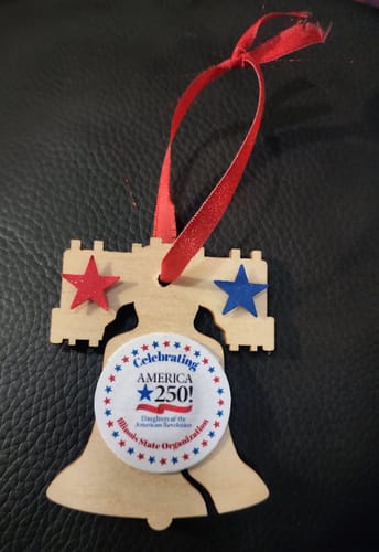 Customer photo review of Unfinished Wood Liberty Bell Shape - Patriotic - 4th of July - Craft - up to 46" DIY