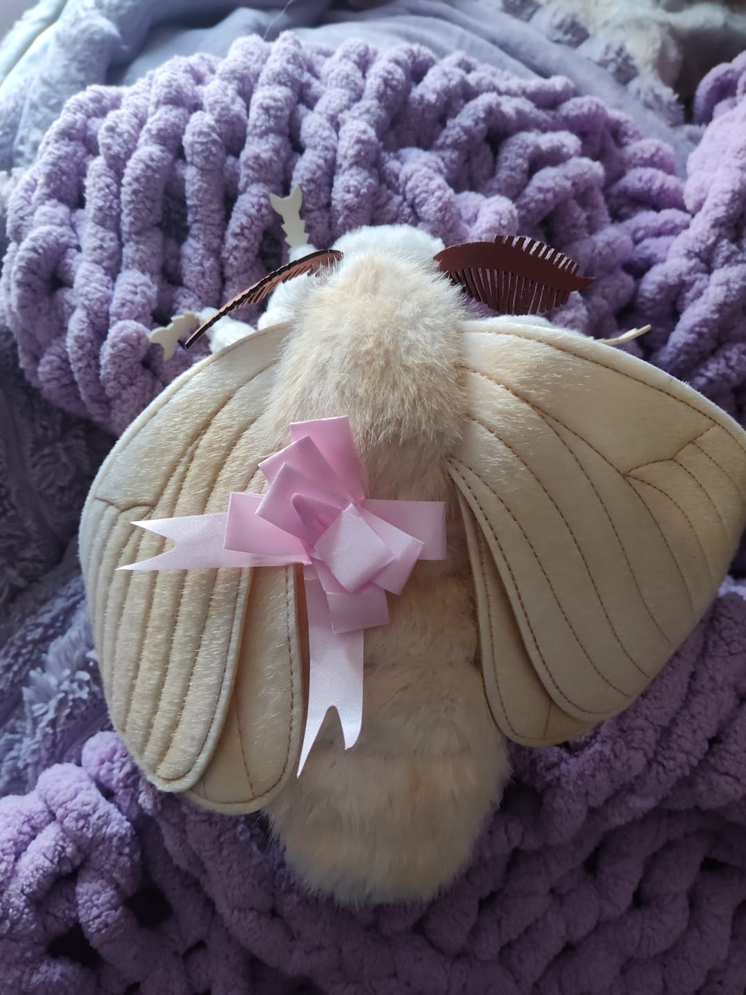 Customer photo review of Silkworm Moth Soft Stuffed Plush Toy