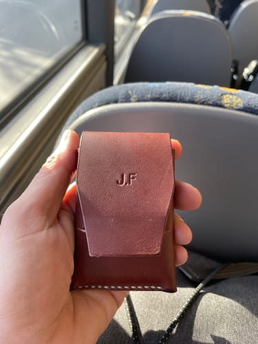 Customer photo review of Slimmad plånbok i äkta läder