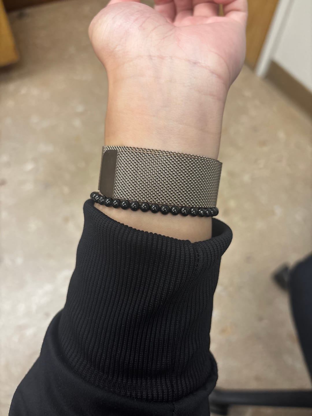 Customer photo review of Black Tourmaline Bracelet Mini