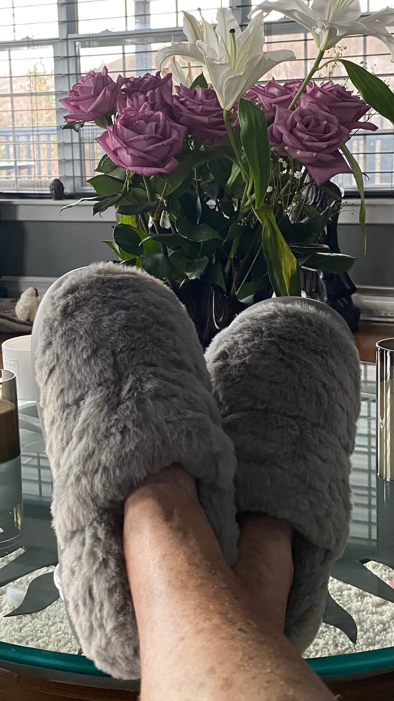 Customer photo review of Shadow Winterized Slippers