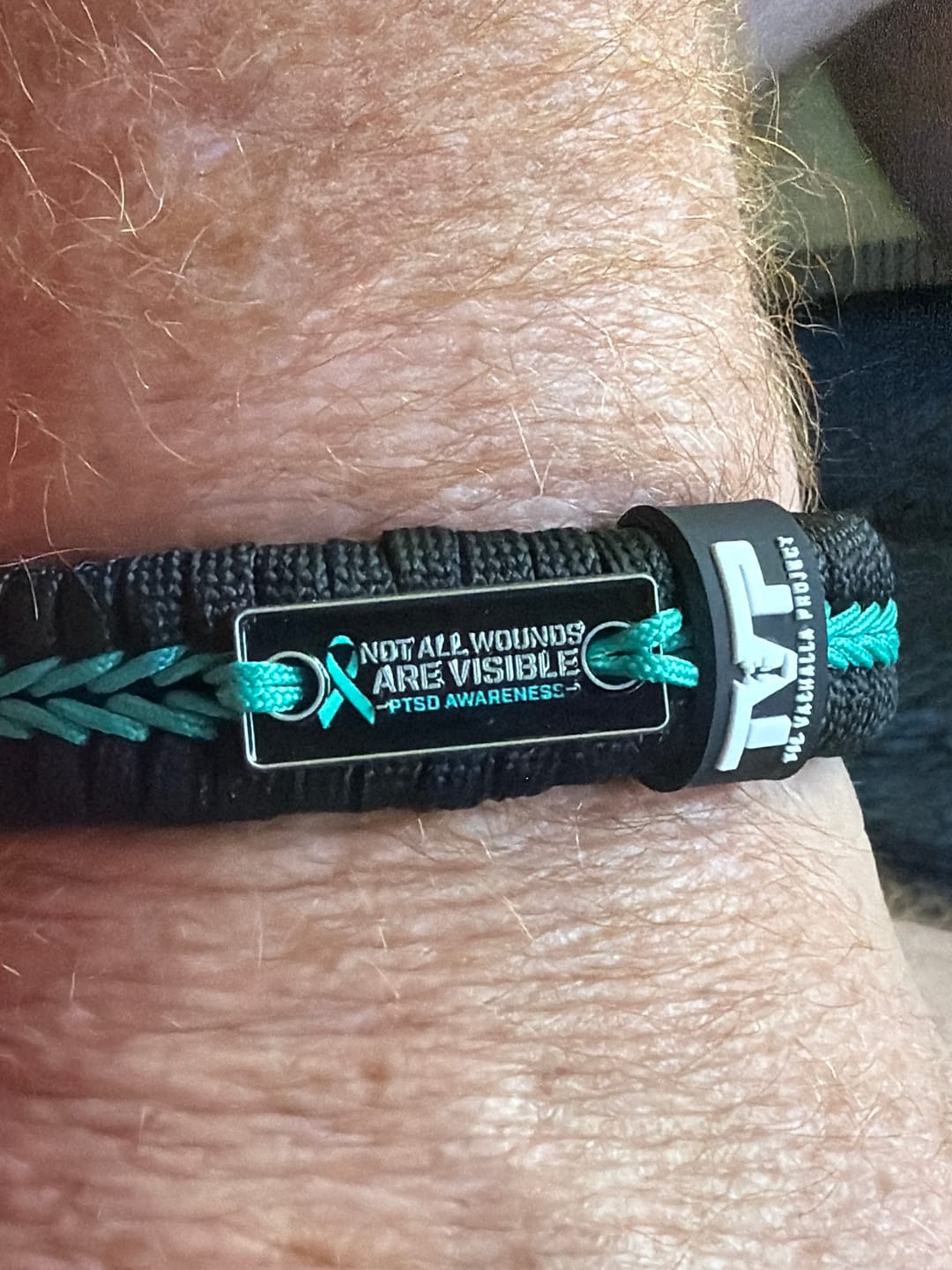 Customer photo review of PTSD Awareness - Paracord Bracelet