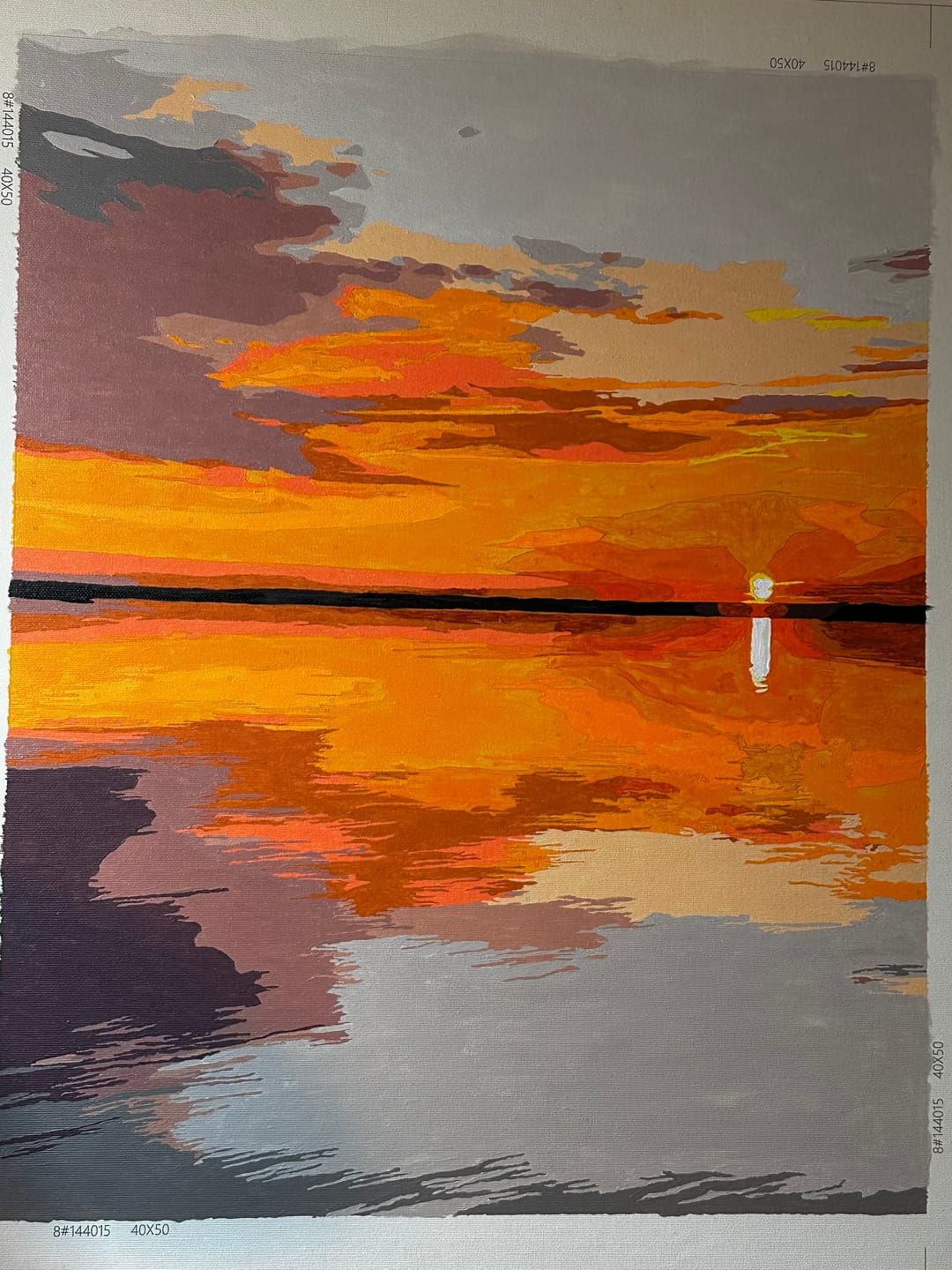 Customer photo review of Paint your own Photo - Custom Paint by Number