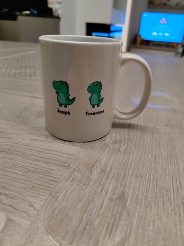 Customer photo review of Papasaurus - Tazza per genitori