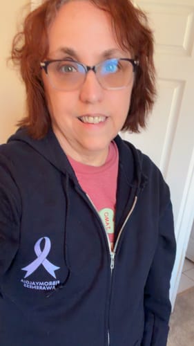 Customer photo review of Fibromyalgia - Round 24 (Unisex Heavy Blend Zip Hoodie | Gildan)
