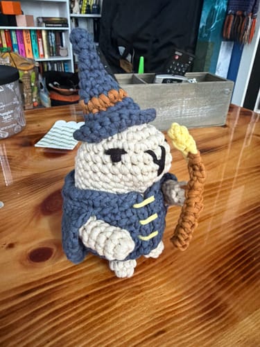 Customer photo review of Oberon The Capybara Mage Crochet Kit