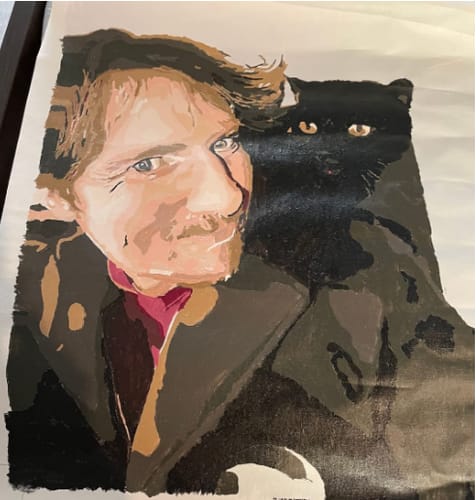 Customer photo review of Custom Paint By Numbers - Personalized Portraits Art